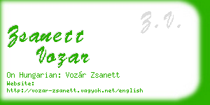 zsanett vozar business card