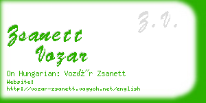 zsanett vozar business card